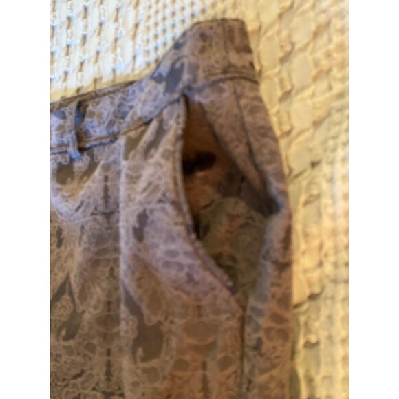 Worthington Womens Patterened Brown Plus Size 18 Cropped Pants - Picture 8 of 9